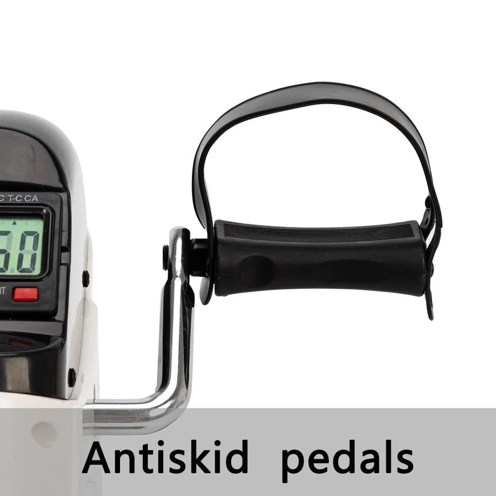 Zimtown Under Desk Bike Pedal Exerciser, Portable Mini Cycle Exercise Bike, for Leg/Arm Fitness Workout, Home Office Use, White