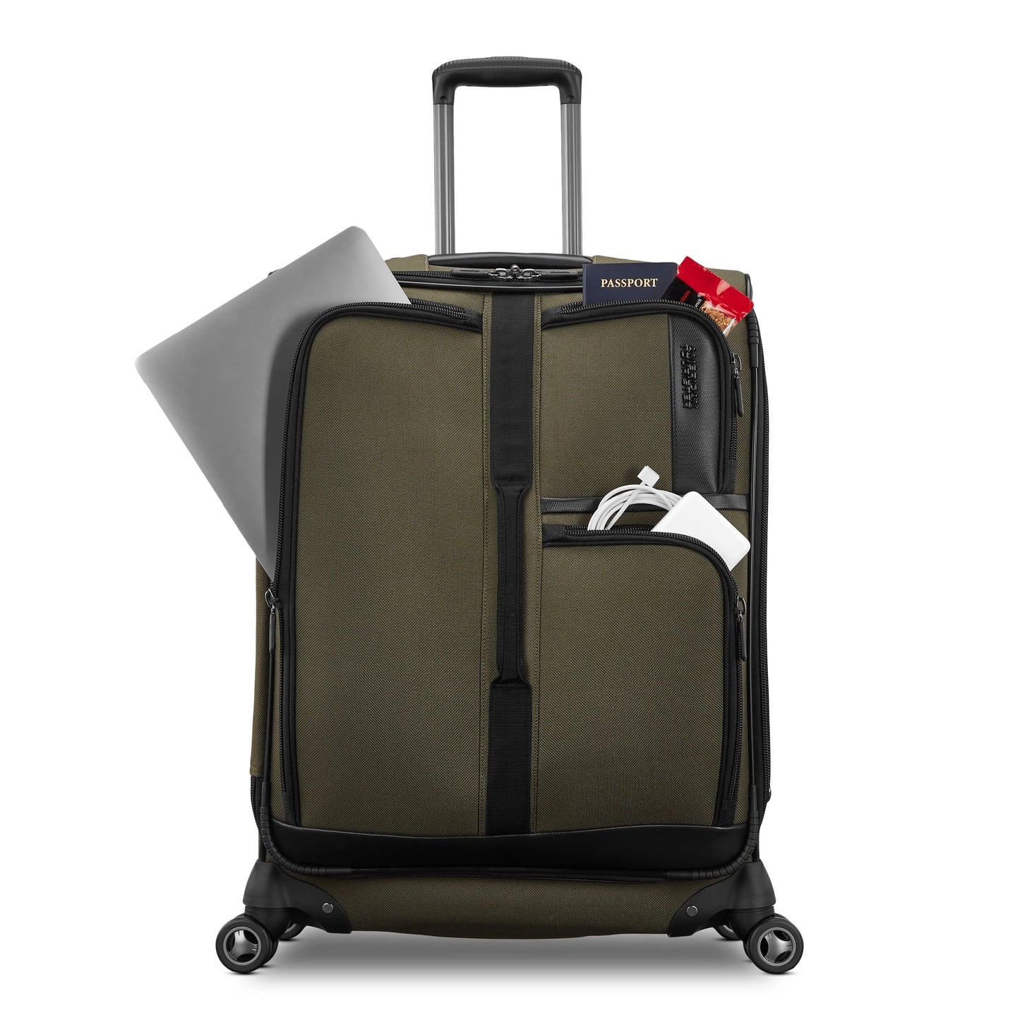 American Tourister Cargo Max 29" Softside Large Checked Spinner Luggage Single Piece - Olive
