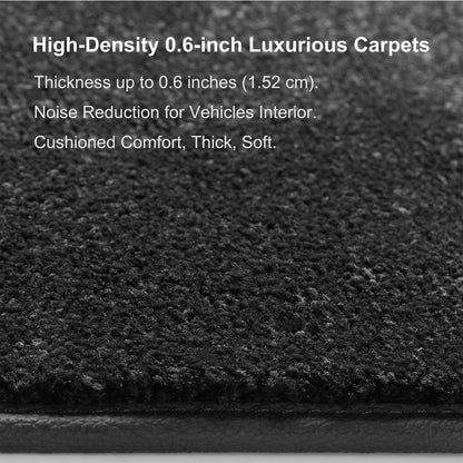 WENNEBIRD Superior Carpet Floor Mats for 2021-2025 Tesla Model S, 0.6 inch Thickness Rugs - 3pc