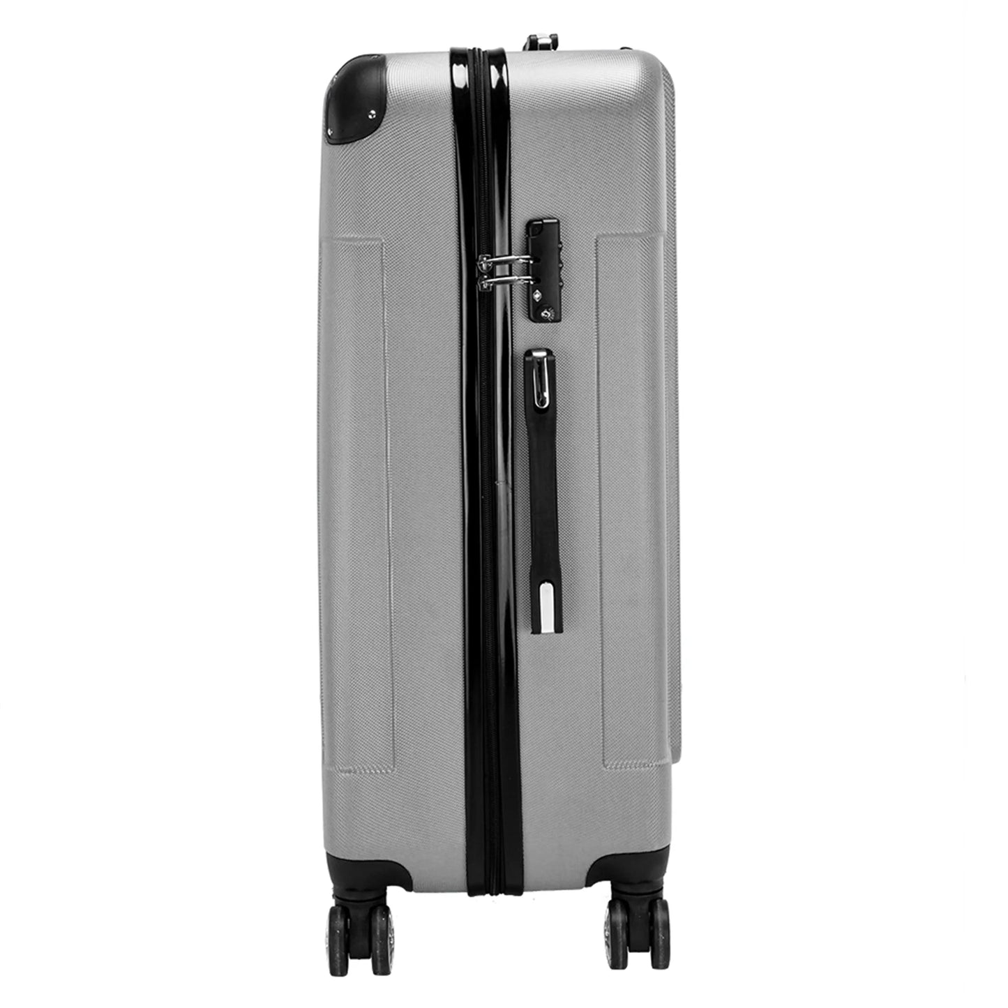 Topcobe 3Pcs Traveling Luggage, Gray 20""" Portable ABS Large Capacity Luggage Bags for Travel Rolling Traveling Storage Suitcase Luggage Set Travel Luggage with Wheels