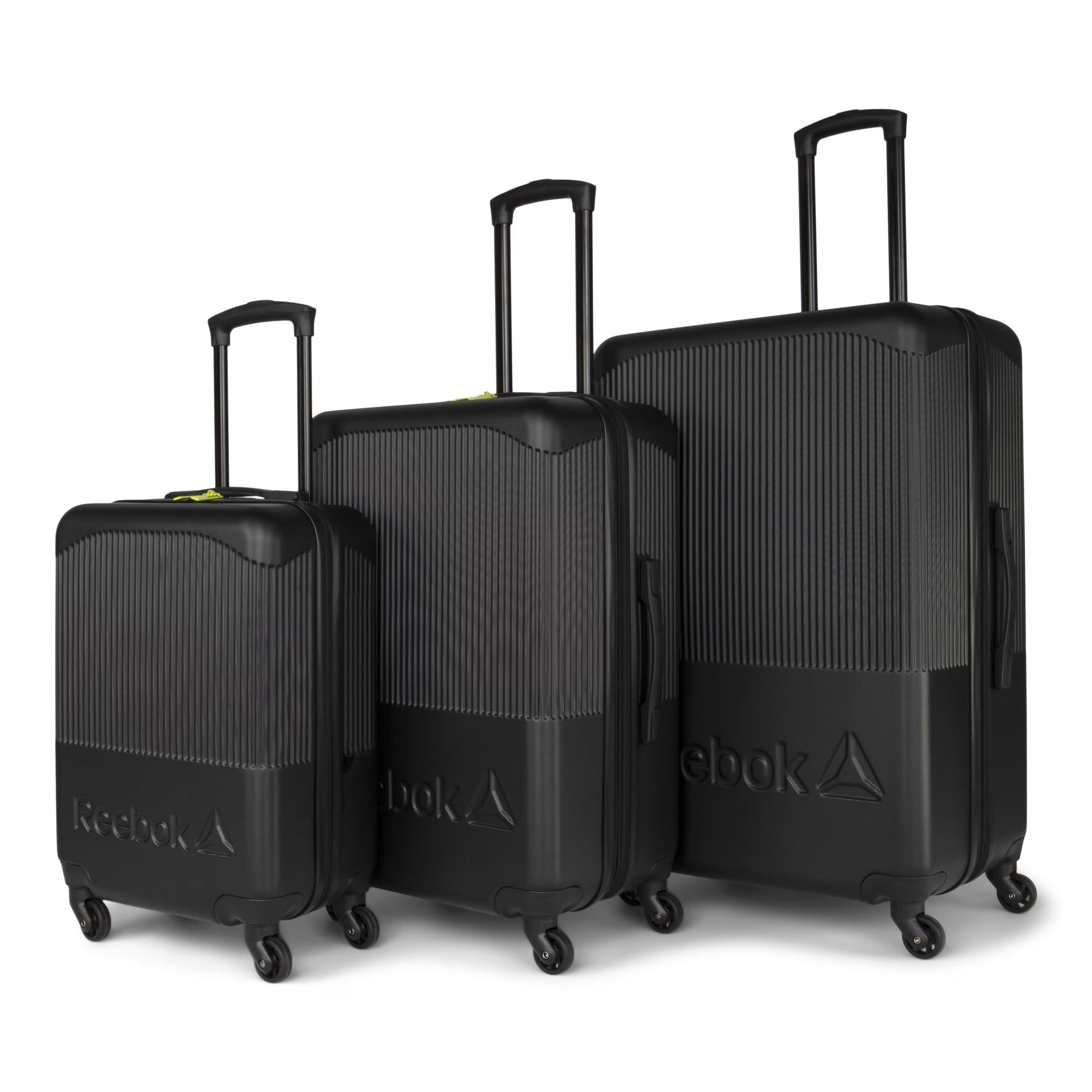 Reebok - Time Out Collection - 3 Piece Hardside Luggage Set - ABS/PC