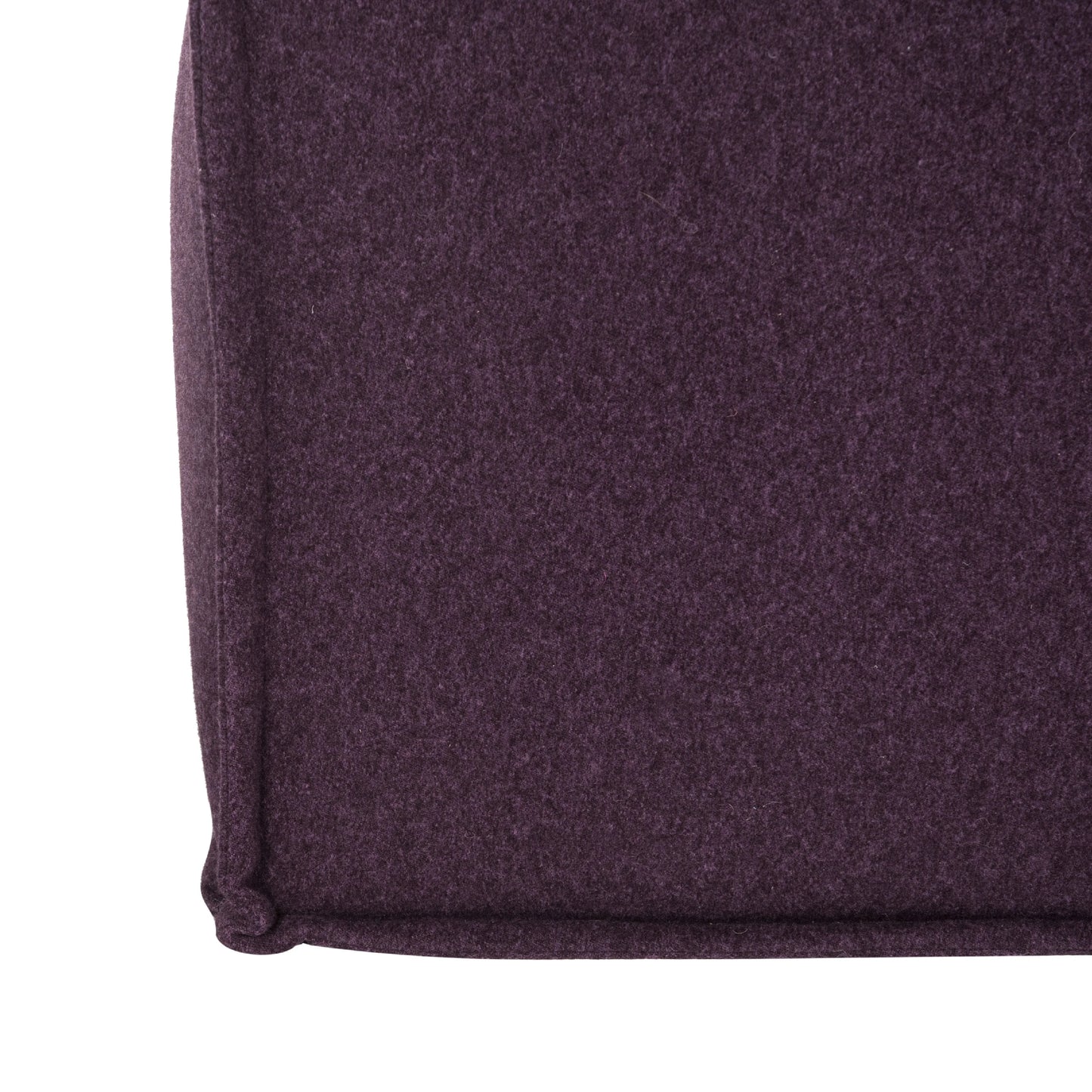 SAFAVIEH Elaine Solid Plush Upholstered Pouf, Plum
