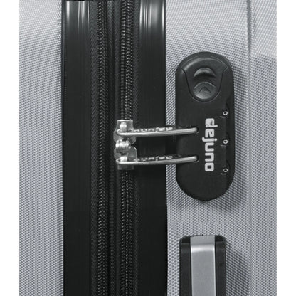 Dejuno Camden Hardside 3-Piece Expandable Spinner Luggage Set - Silver (20", 24" and 28")