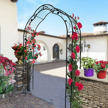 2 Pack 86.7"H Metal Garden Trellis for Climbing Plants Gardening Vines Plant Support for Flower Rose Climbing