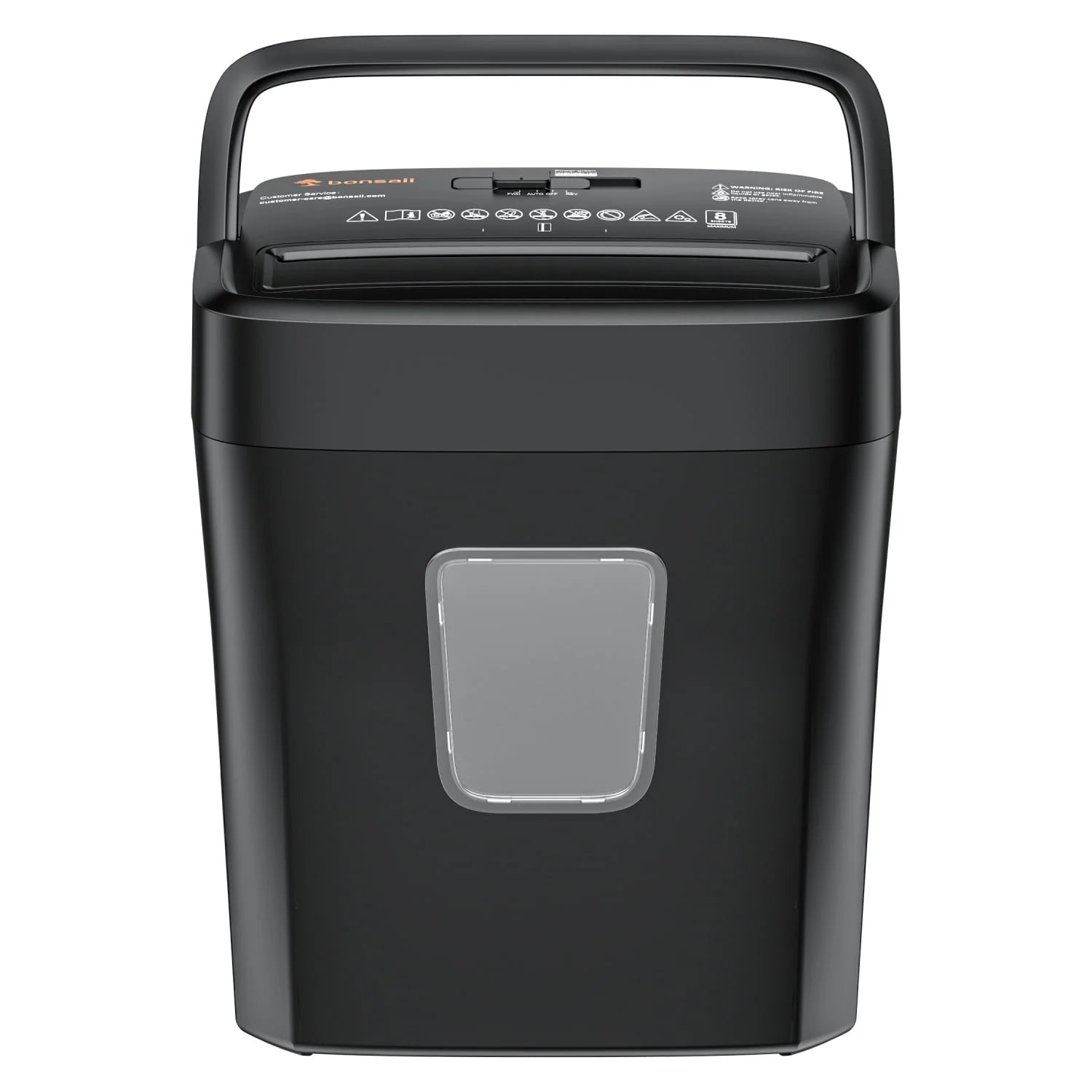 8-Sheet Cross Cut Paper Shredder for Home Office Use