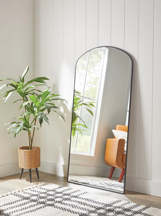 Better Homes & Gardens 30x60 Arch Black Finish Mirror