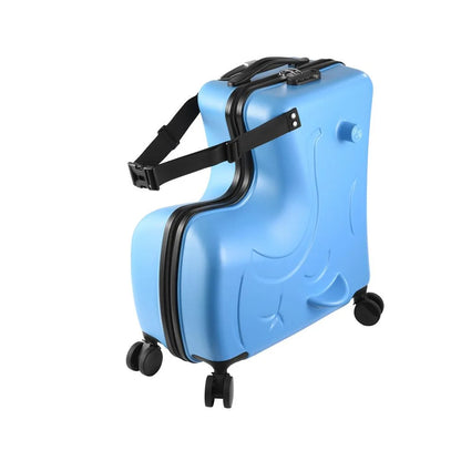 XIANERS Kids Luggage, Kids Ride-on Luggage with Spinner Wheels Suitcase, Kid's Ride-On Suitcase Help Your Child Relax, Carry On Trolley Luggage with Password Lock, 20"