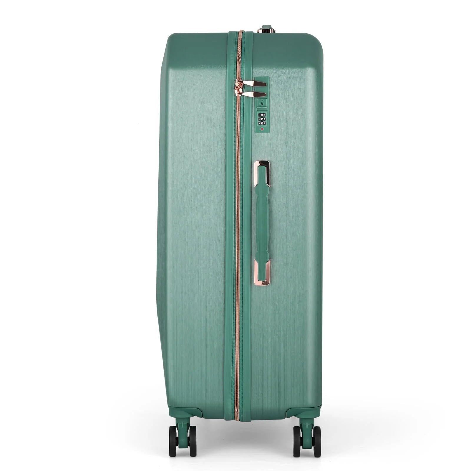 5PCS Travel Luggage Set with Makeup Case, Mint Green