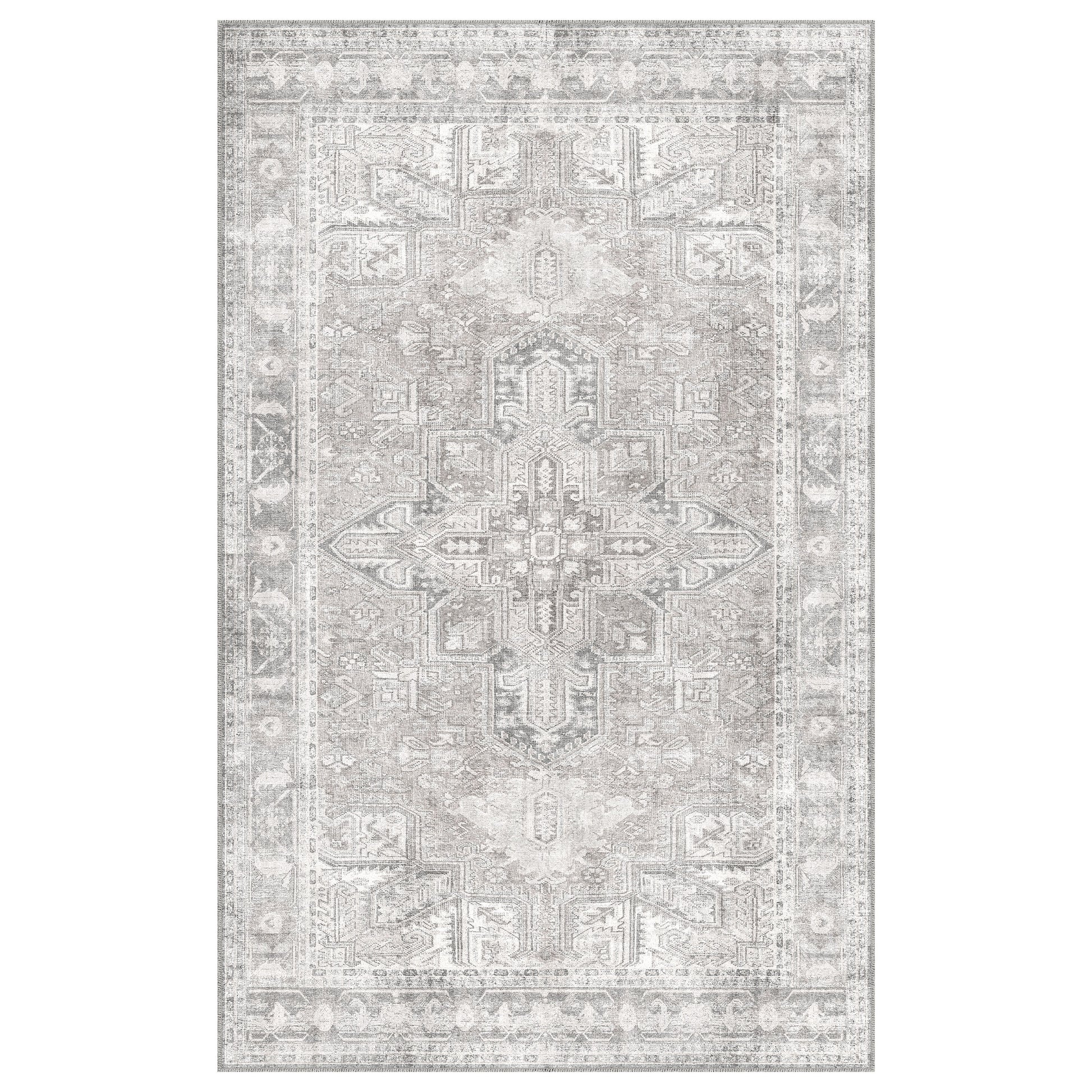 Apache Chenille Area Rug, Gilbert Gray, 5' x 8'