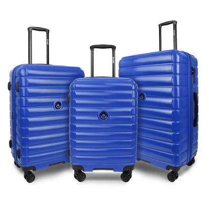 3 Piece Hardshell Luggage Set Expandable Hardside Suitcase with Spinner Wheels and TSA Lock, Lightweight Carry on and Checked Luggage 20" 25" 29", Yellow, LA13601