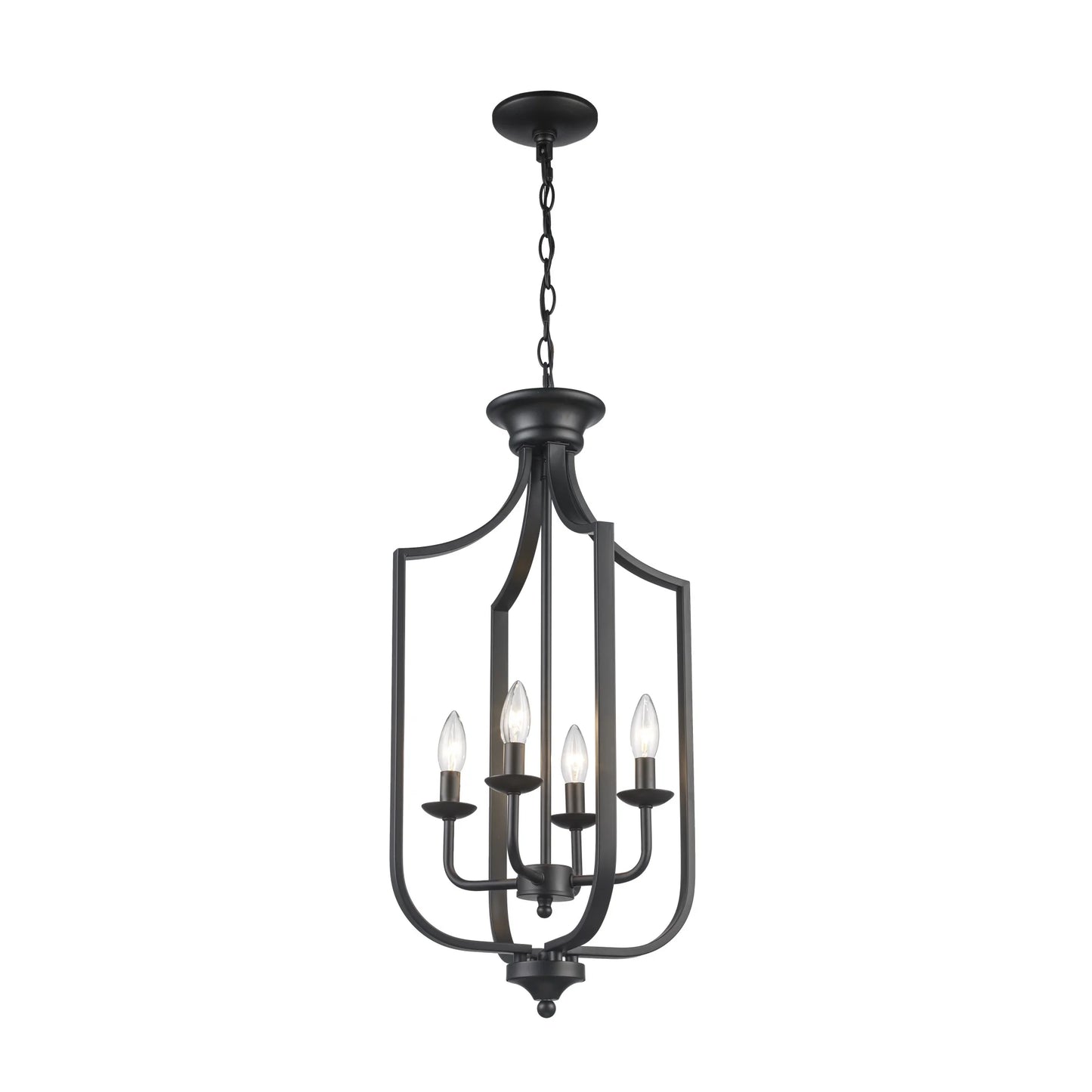 Trans Globe Lighting 11215 Hillcrest 4 Light 14" Wide Pendant - Black