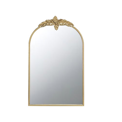 Full Length Mirror 24" x 36" Arched Wall Mirror with Gold Metal Frame, Wall Mirror for Living Room Bedroom Hallway,Full Body Mirror