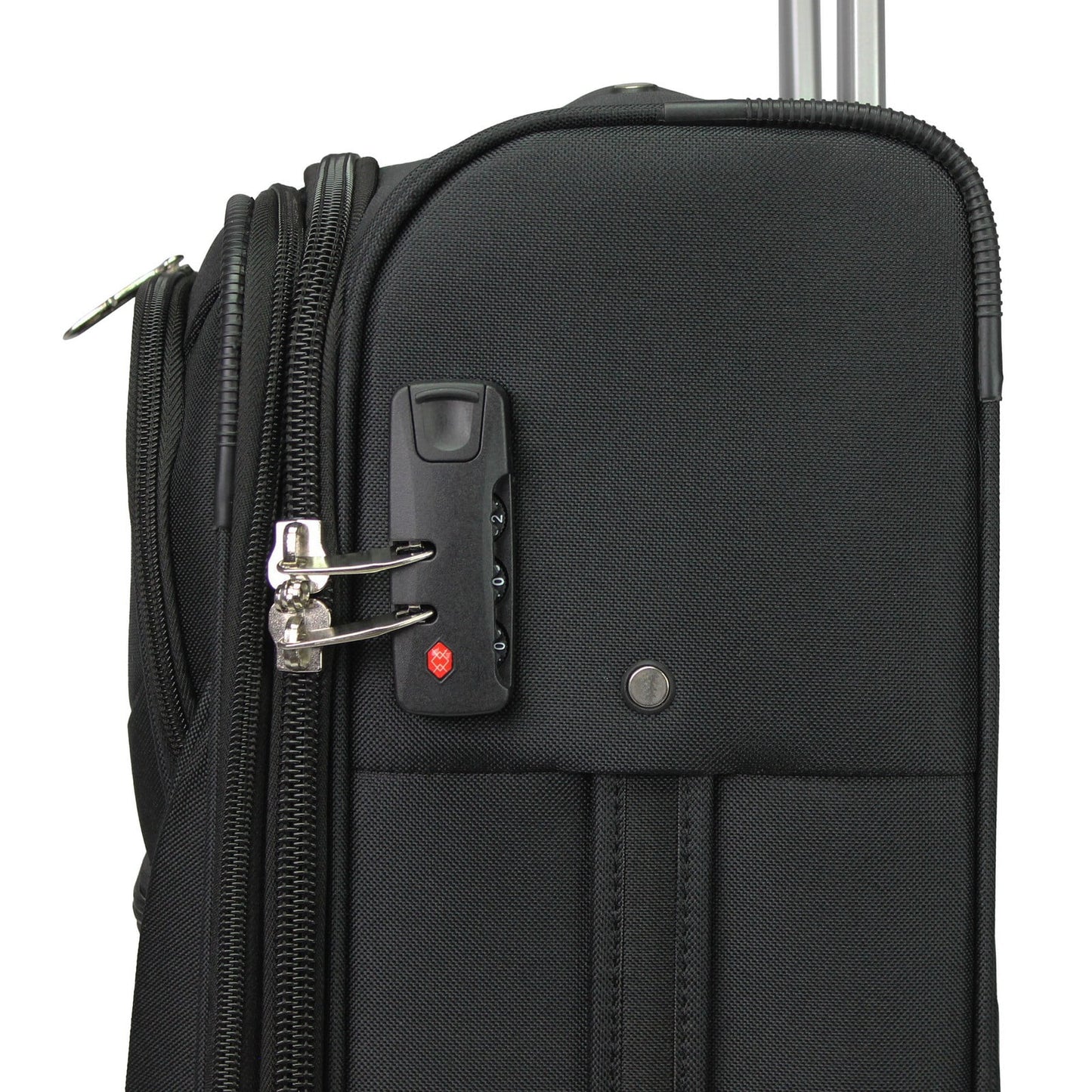 CalBags Kemyer Softside Lightweight 3-Piece Expandable Spinner Luggage Set - Black