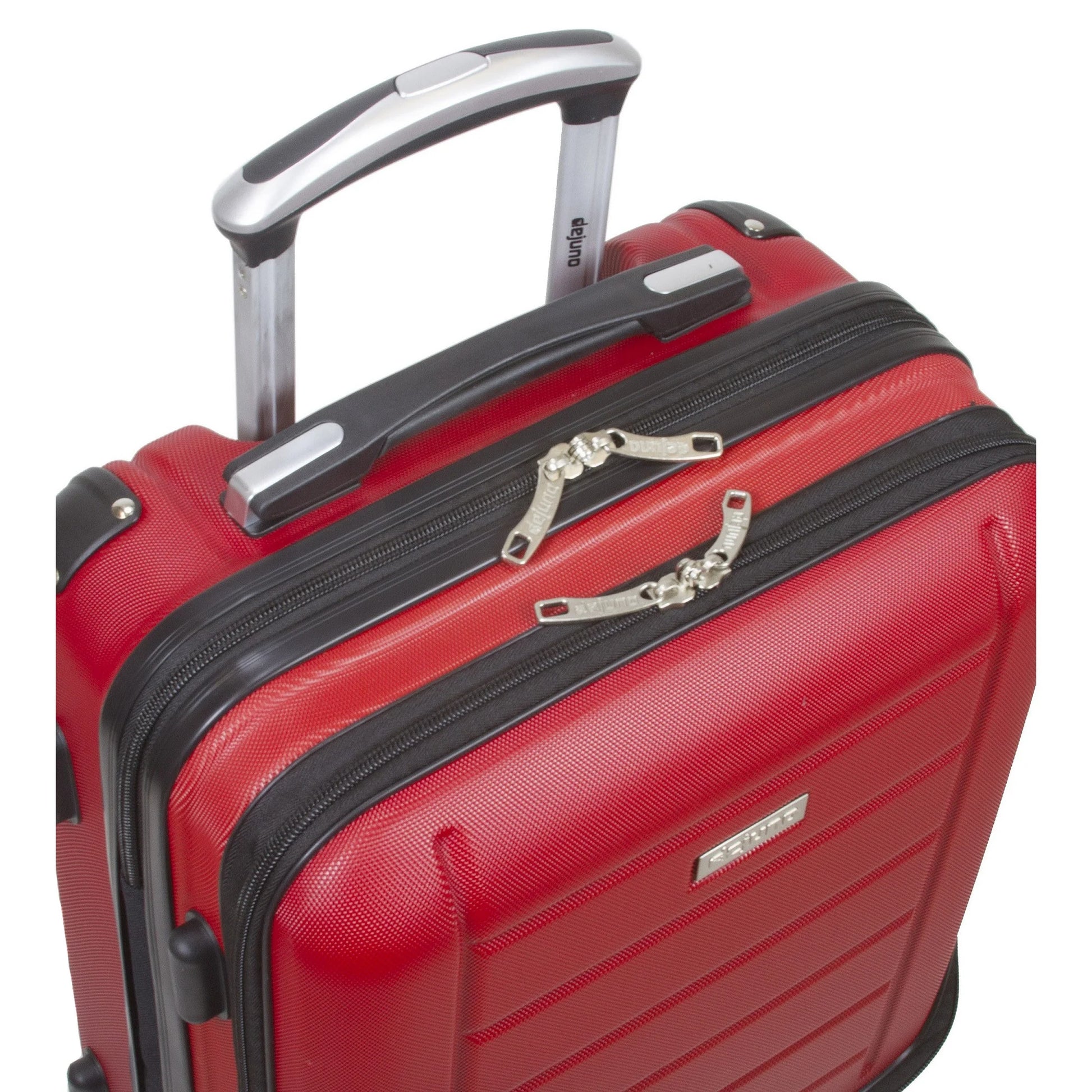 Dejuno Compact Hardside 20-inch Carry-on Luggage with Laptop Pocket - Red