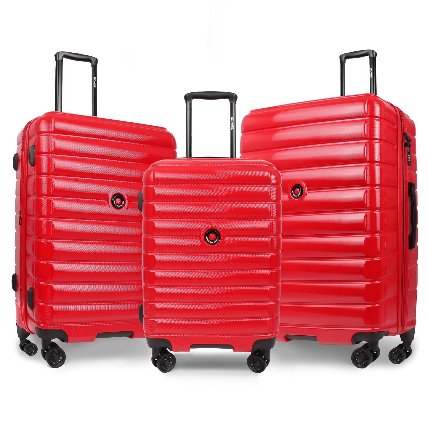 3 Piece Hardshell Luggage Set Expandable Hardside Suitcase with Spinner Wheels and TSA Lock, Lightweight Carry on and Checked Luggage 20" 25" 29", Yellow, LA13601