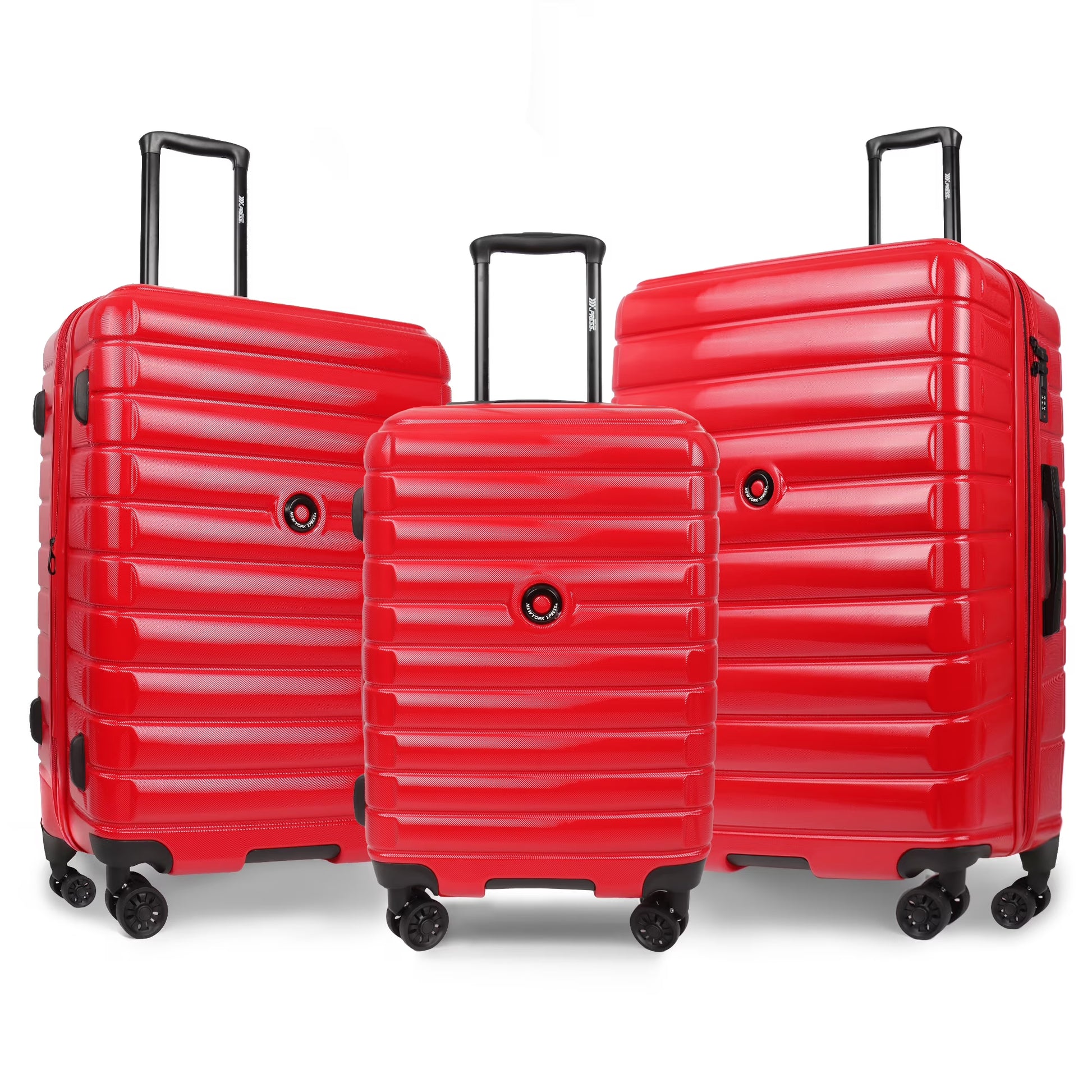 3 Piece Hardshell Luggage Set Expandable Hardside Suitcase with Spinner Wheels and TSA Lock, Lightweight Carry on and Checked Luggage 20" 25" 29", Yellow, LA13601