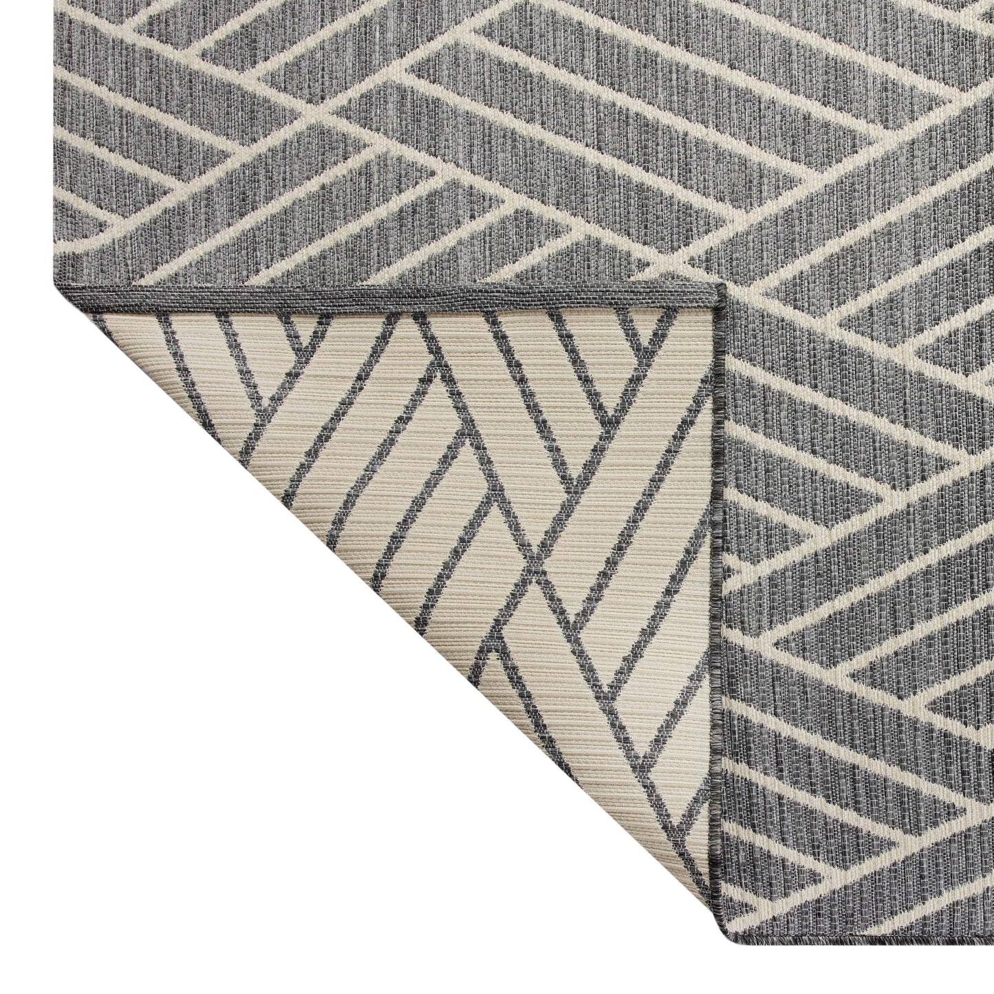 Better Homes & Gardens, Diamond Outdoor Rug - 7"x 10" - Charcoal
