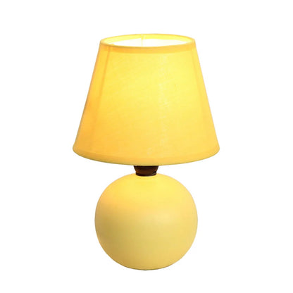 Simple Designs Ceramic Globe Table Lamp