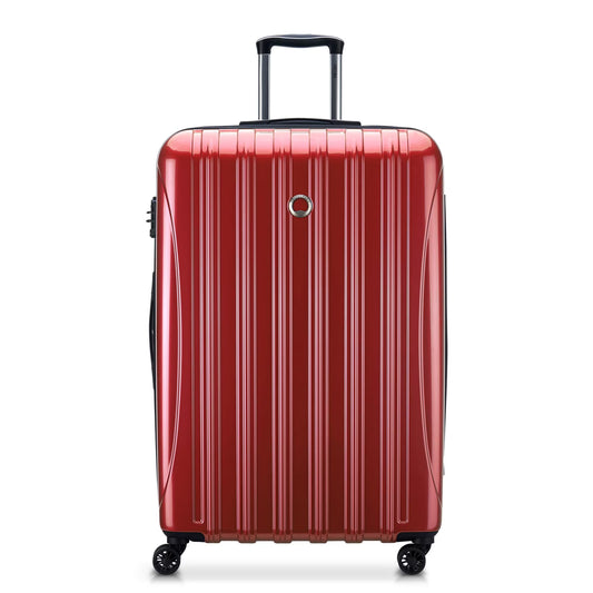 DELSEY PARIS Helium Aero 29" Hardside Expandable Spinner Checked Luggage, Red