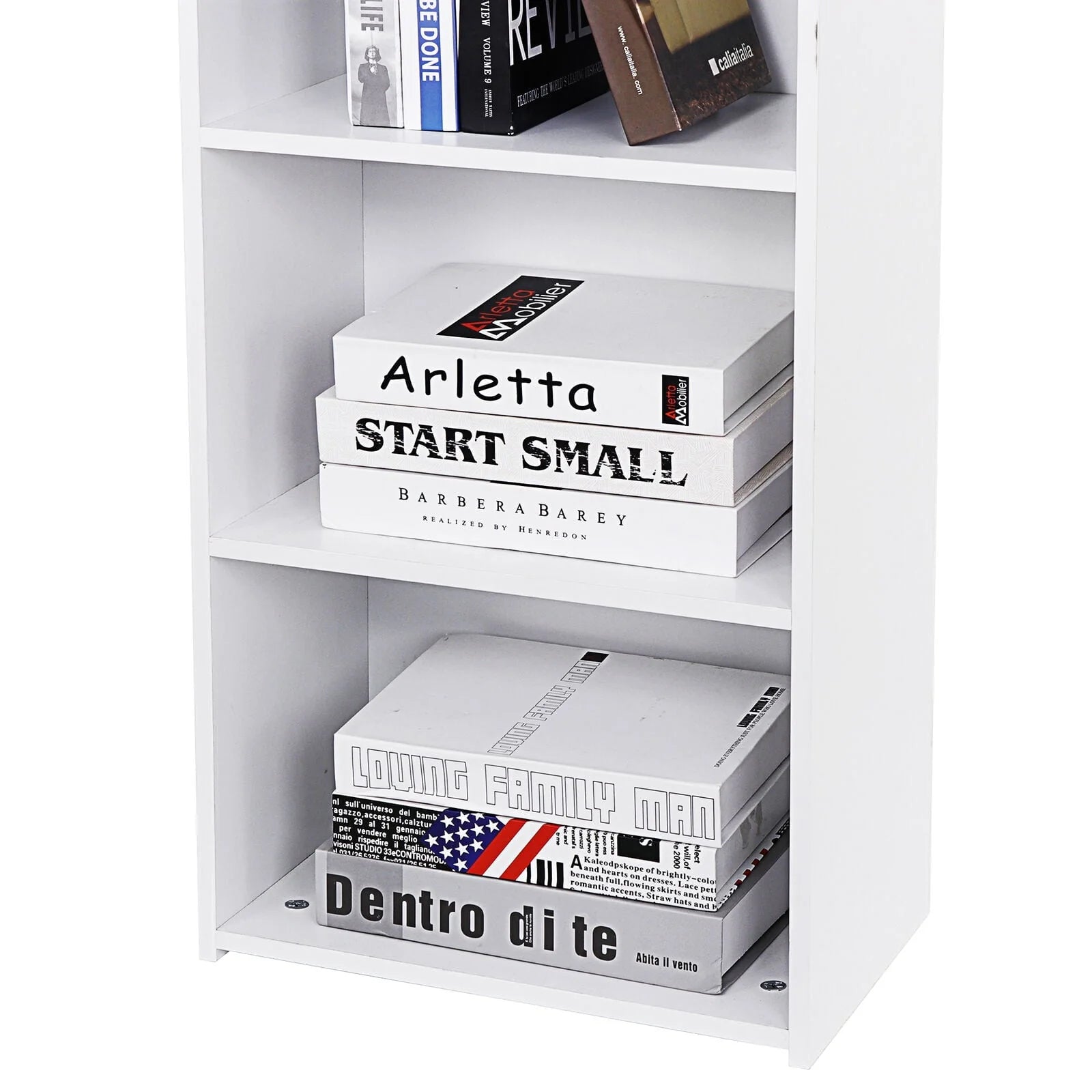 ZENSTYLE 5 Tier Bookcase Bookshelf Storage Wall Shelf Organizer Display Stand Home Office