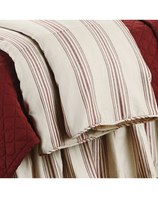 Hiend Accents Unisex Prescott Striped Super Queen Duvet - FB6200DU-SQ-RD One Size