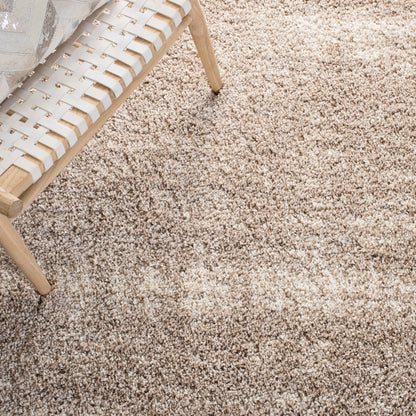 SAFAVIEH Hudson Shag Jacinda Abstract Area Rug, Ivory/Beige, 5'3" x 7'6"