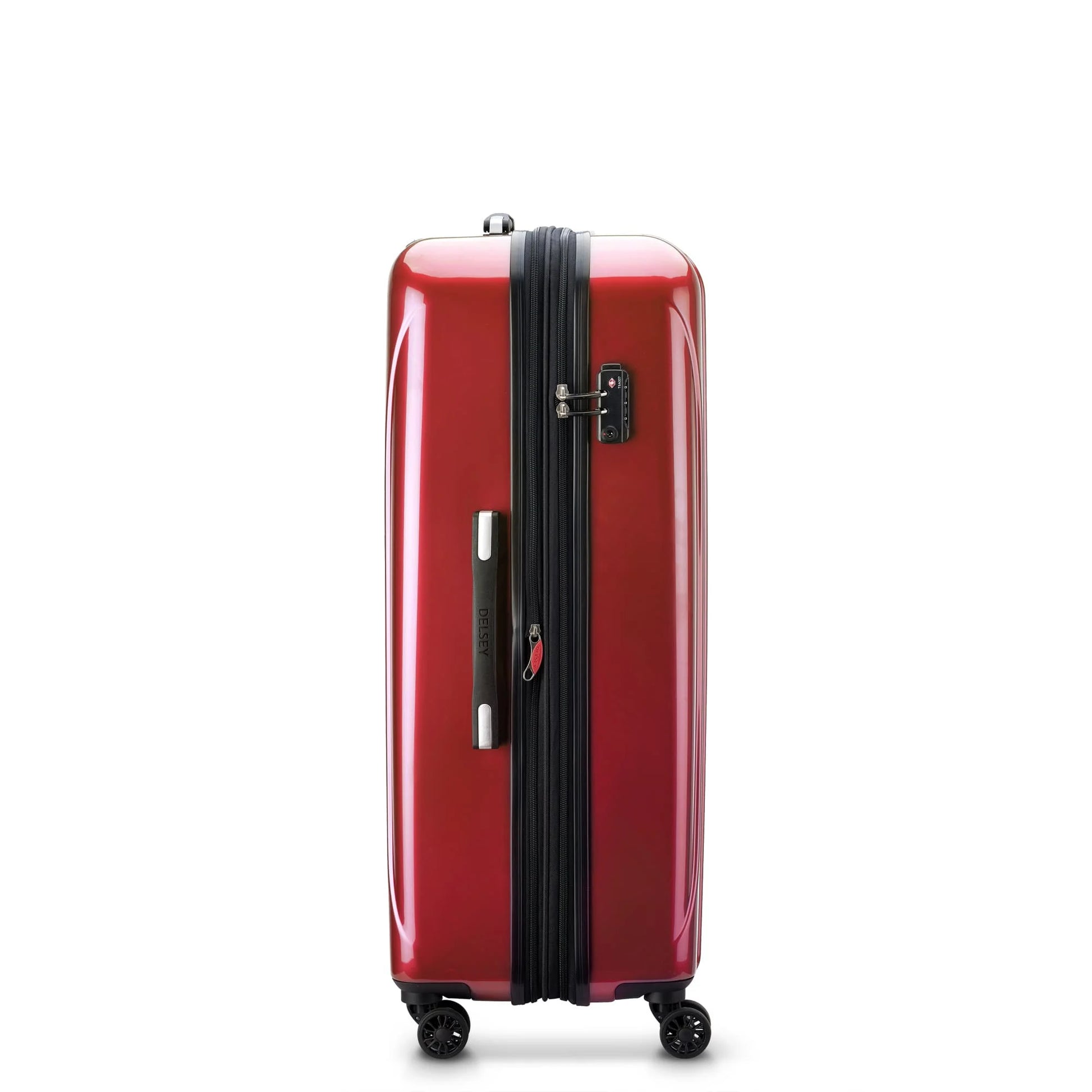 DELSEY PARIS Helium Aero 29" Hardside Expandable Spinner Checked Luggage, Red