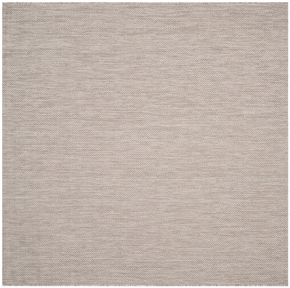 SAFAVIEH Courtyard Mitre Geometric Indoor/Outdoor Area Rug, Beige/Beige, 9' x 9' Square