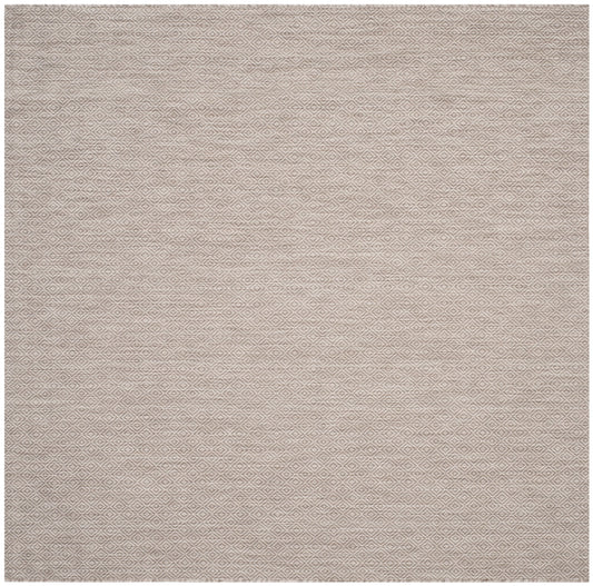 SAFAVIEH Courtyard Mitre Geometric Indoor/Outdoor Area Rug, Beige/Beige, 9' x 9' Square