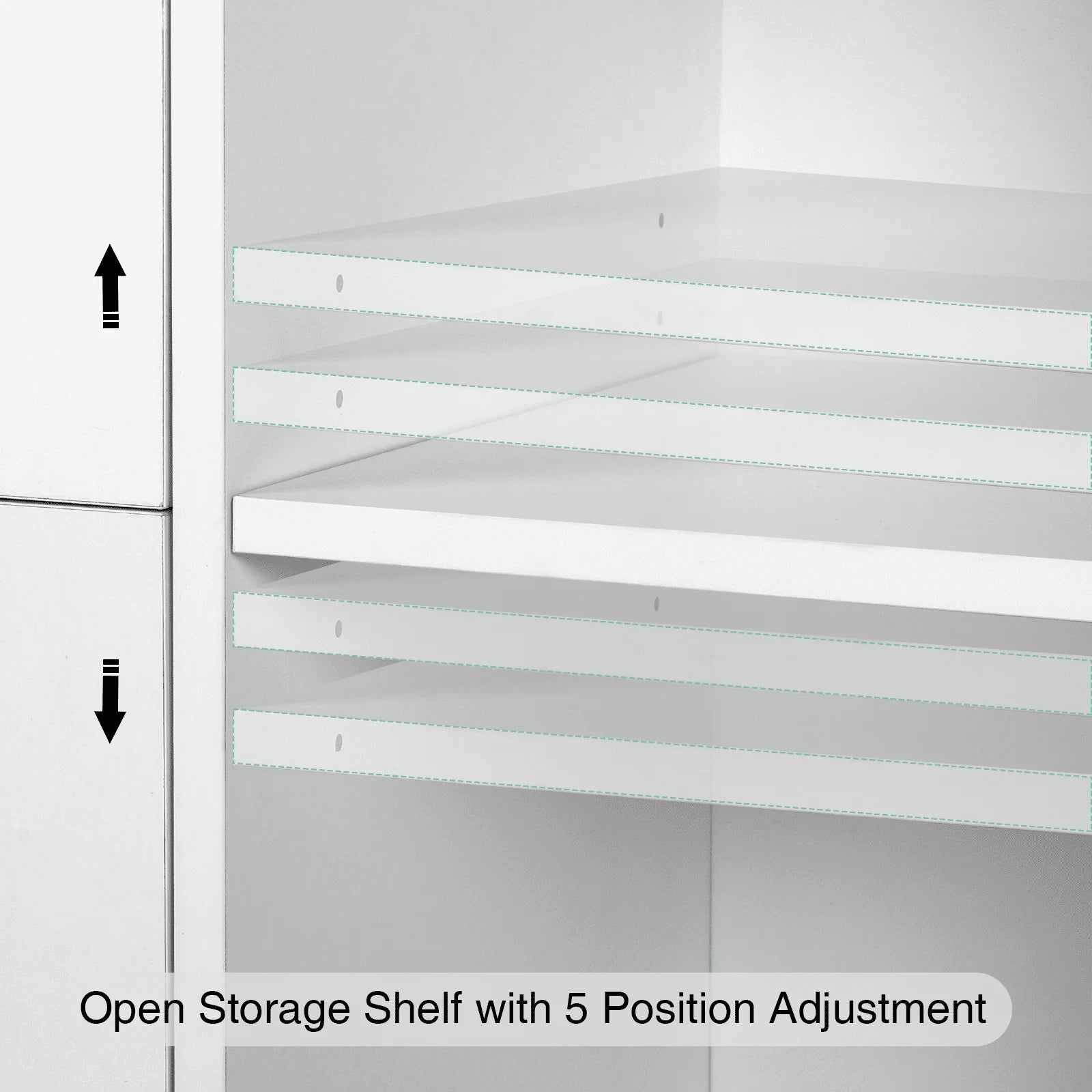 Richya Wood File Cabinet , Printer Stand with Open Storage Shelf, 3-Drawer File Cabinet, Home Office White