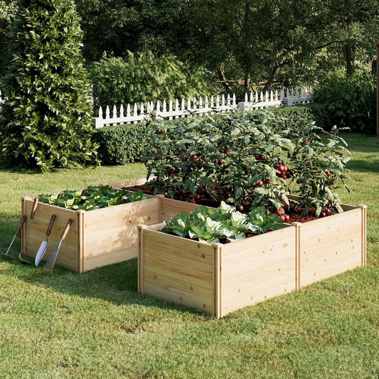Jocisland Wooden Raised Garden Bed for Outdoor, Deep Large Planter Box for Gardening, Vegetables, Flowers, Herbs8°6°2FT