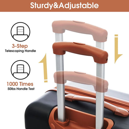 Resenkos Luggage Expandable Suitcase,Hardshell Luggage Sets 2Pcs + Bag Spinner Suitcase with TSA Lock Lightweight 20" + 28"
