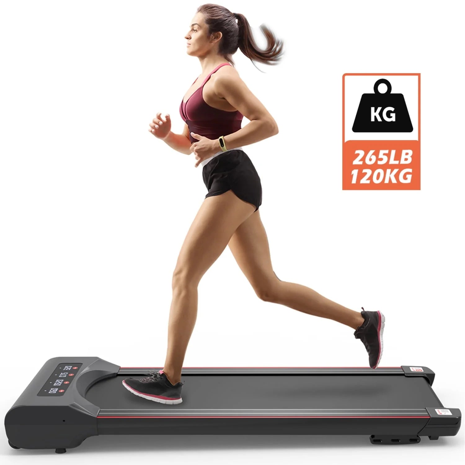 Best Walking Pad, Walking Treadmill Under Desk Treadmill Under Desk Treadmill Machine Walking Pad for Home Office Portable Treadmill in LED Display