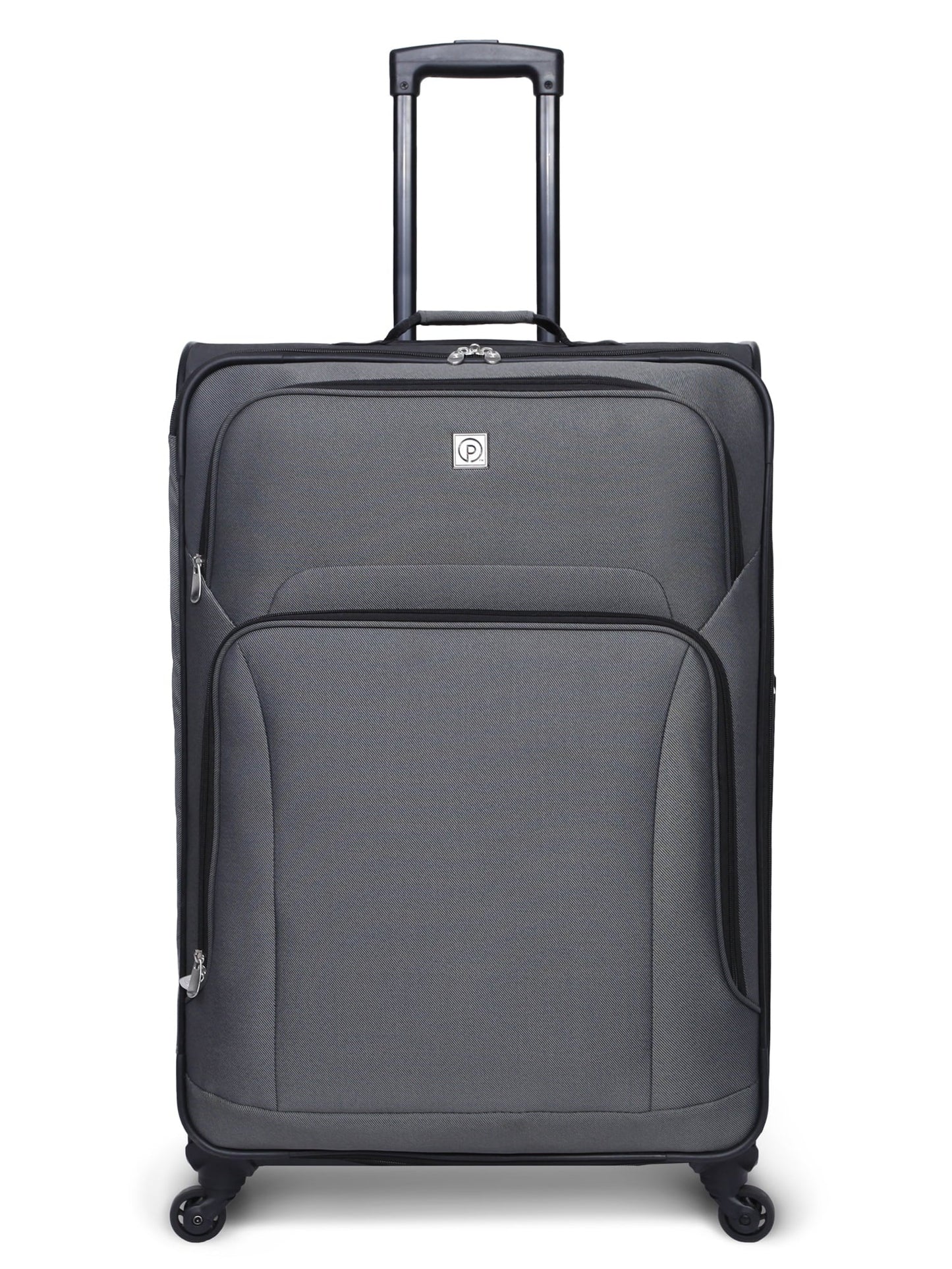 Protege 5 Pc Spinner Luggage Set With 28" & 24" Check Bags, 20" Carry-on, Gray