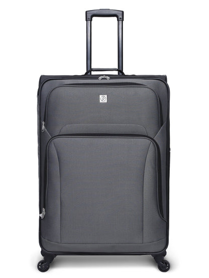 Protege 5 Pc Spinner Luggage Set With 28" & 24" Check Bags, 20" Carry-on, Gray