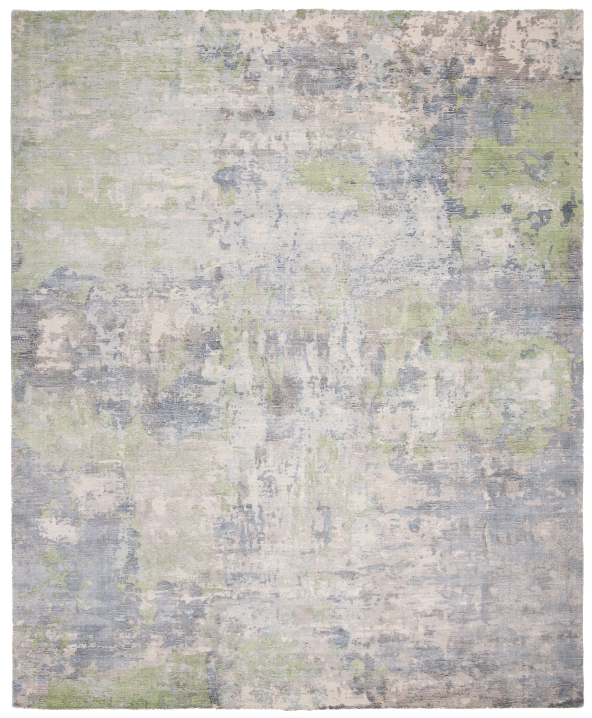 SAFAVIEH Mirage Amery Vintage Abstract Area Rug, Rust/Silver, 9' x 12'