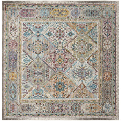SAFAVIEH Aria Jarvis Traditional Area Rug, Cream/Multi, 5'1" x 7'6"