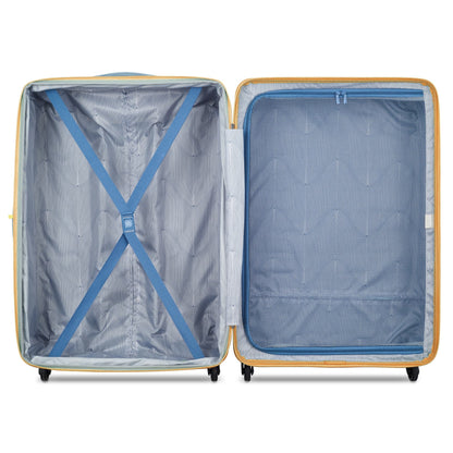 DELSEY PARIS by Claudia 28° Women's Checked Hardside Luggage, Peach