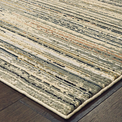 Avalon Home Brecken Hi-Low Textured Distressed Striped Area Rug or Runner, Multiple Sizes