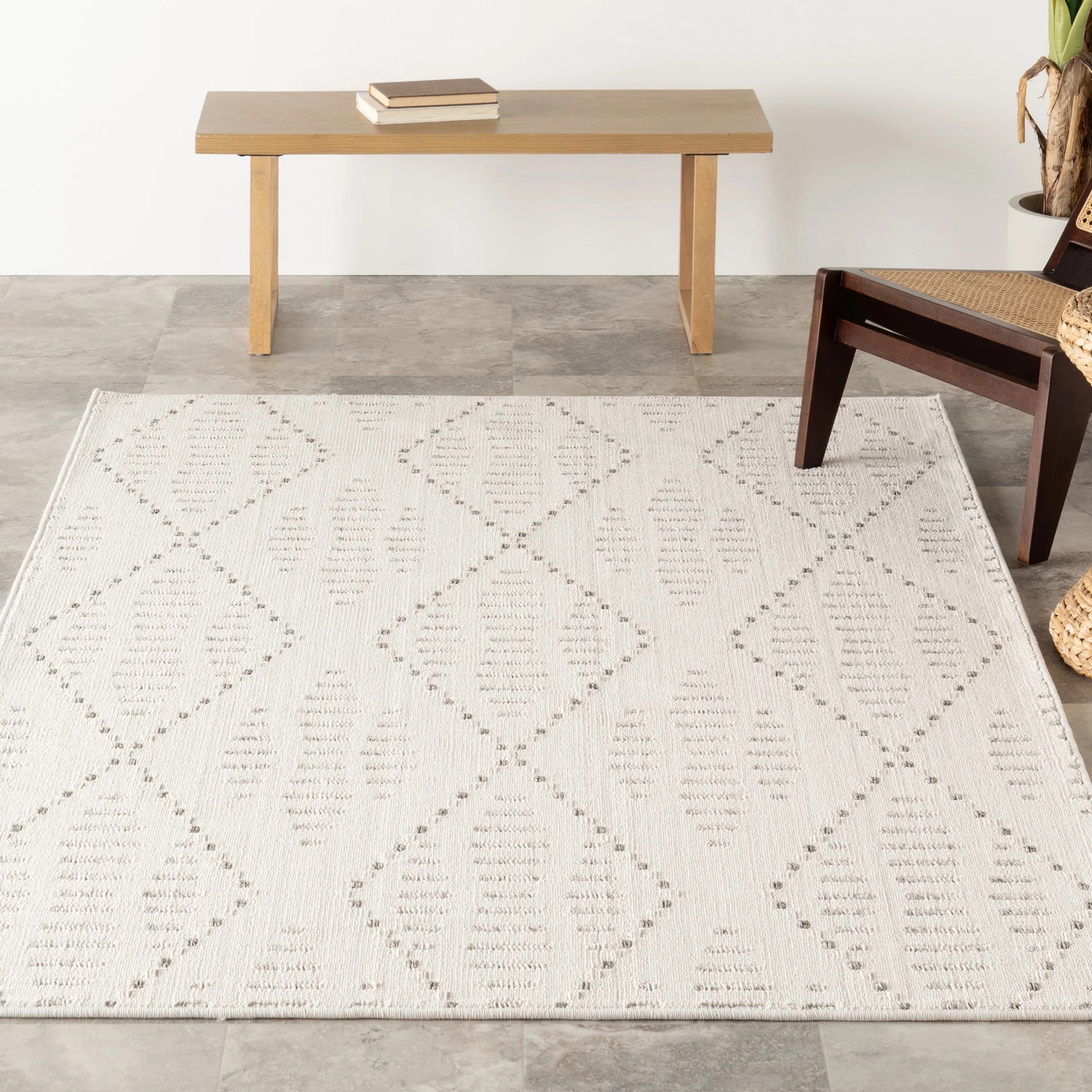 nuLOOM Hestia Trellis Indoor/Outdoor Area Rug, 9' x 12', Hestia Cream
