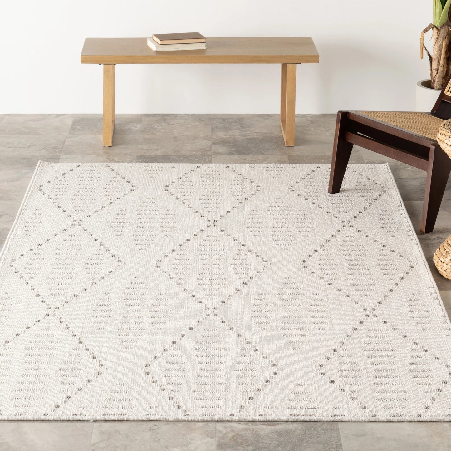 nuLOOM Hestia Trellis Indoor/Outdoor Area Rug, 9' x 12', Hestia Cream