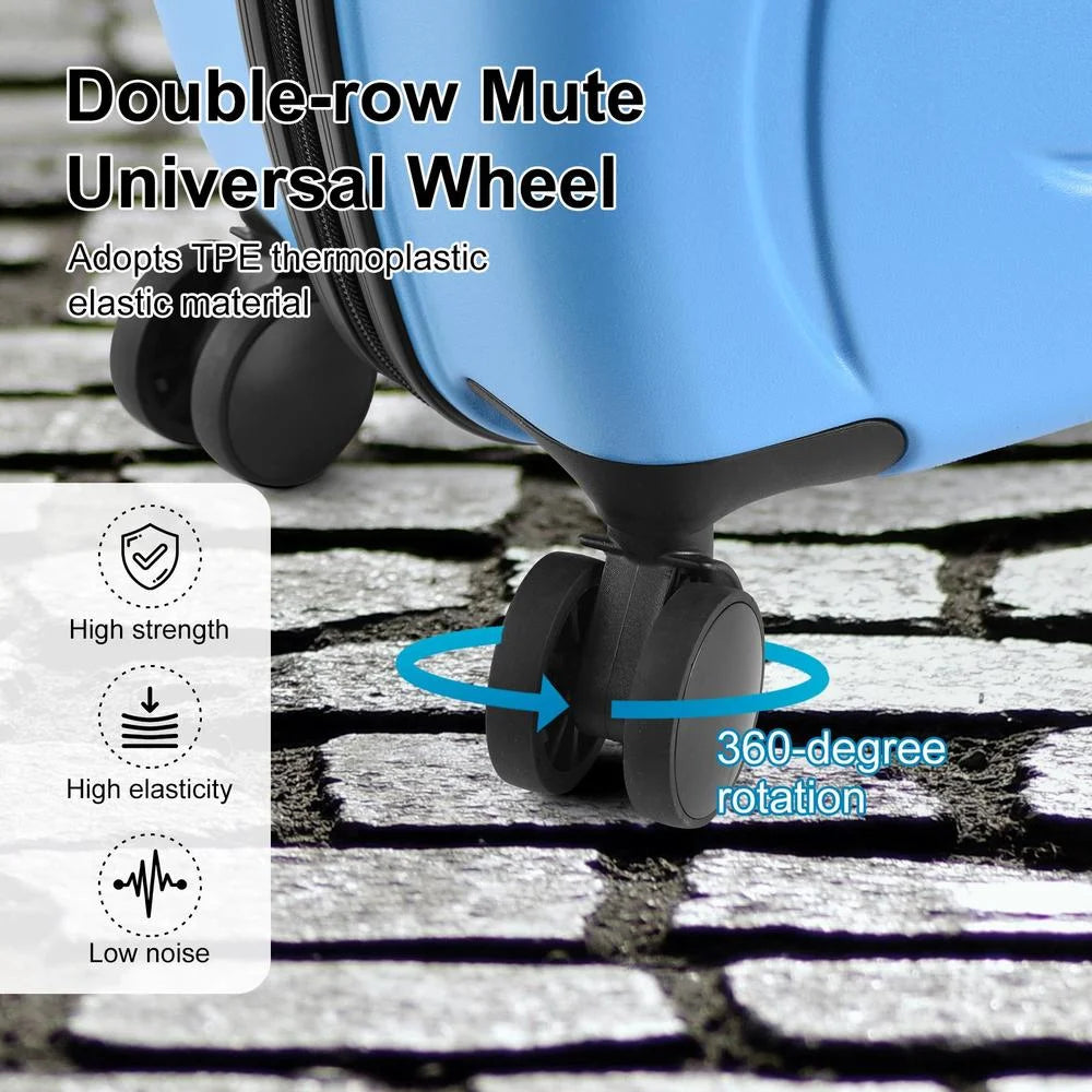 VAHIGCY Kids Luggage, Kids Ride-on Luggage with Spinner Wheels Suitcase, Kid's Ride-On Suitcase Help Your Child Relax, Carry On Trolley Luggage with Password Lock, 20"