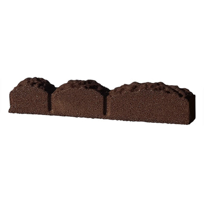 Rubberific Landscape Edging, 4' Gray Cobblestone Rubber Flower Garden Edging Border (4 Pack)