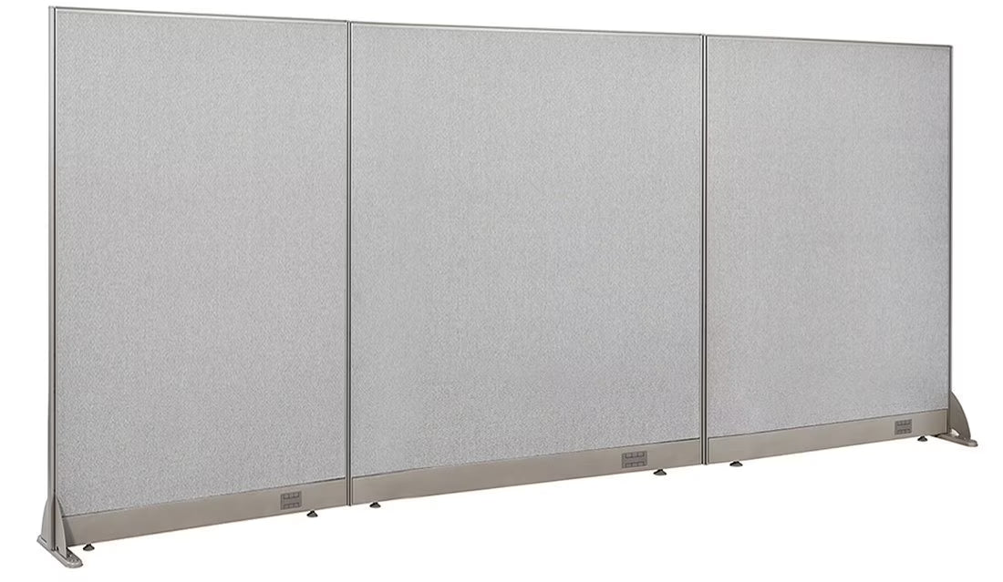 GOF Freestanding Office Partition-Straight Run w/Safety Legs (72"W x 60"H) Room Divider, Privacy Screen, Workstation Cubicle