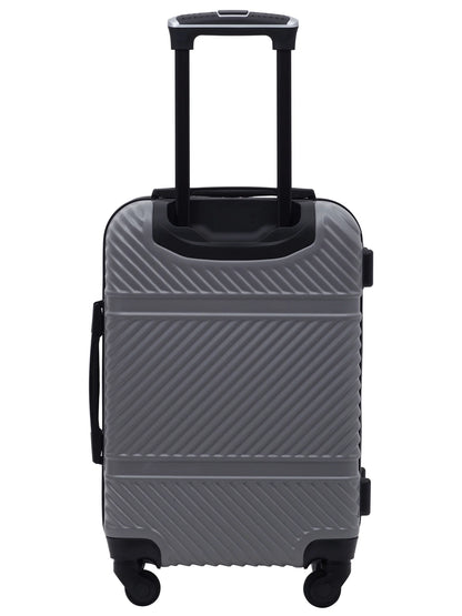 Wrangler 4 Pc. ABS Spinner Luggage Set with 20" & 25" Suitcases and Packing Cubes, Sharkskin