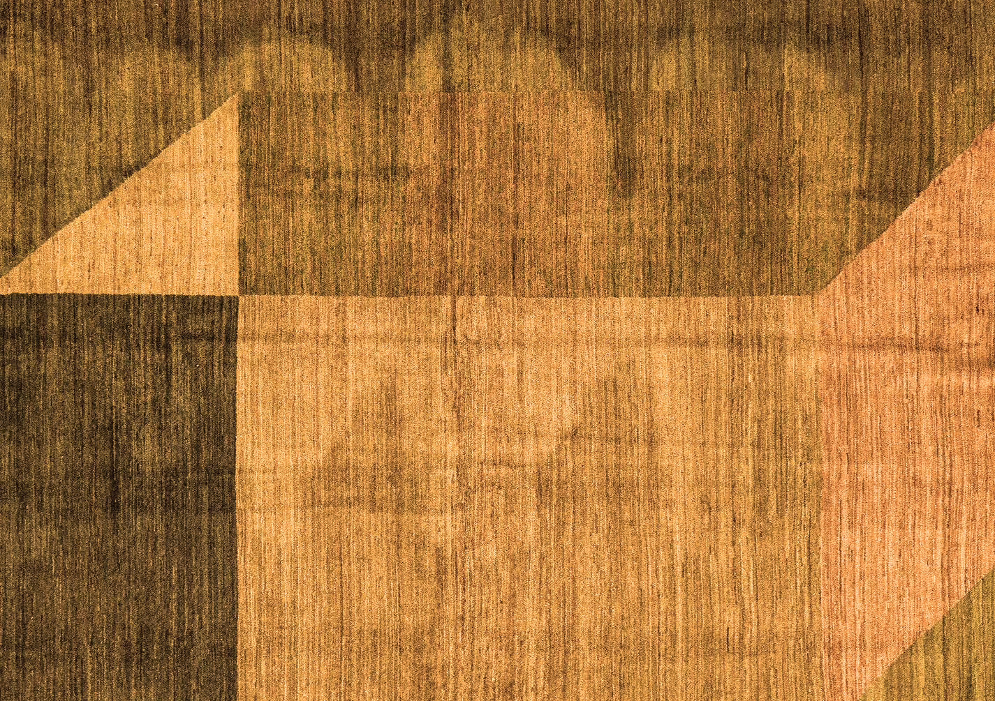 Ahgly Company Indoor Rectangle Abstract Orange Modern Area Rugs, 5' x 7'
