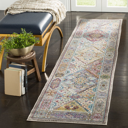 SAFAVIEH Aria Jarvis Traditional Area Rug, Cream/Multi, 5'1" x 7'6"
