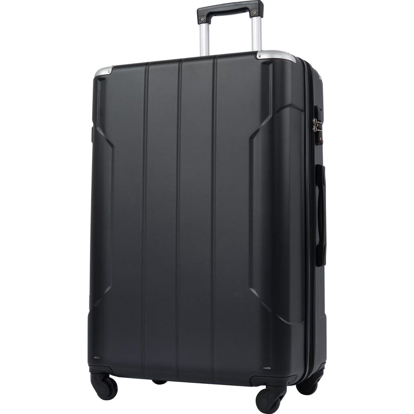 Dasyfly 24" Hardside Checked Luggage with TSA Lock, Red