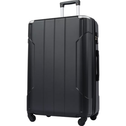 Dasyfly 24" Hardside Checked Luggage with TSA Lock, Red