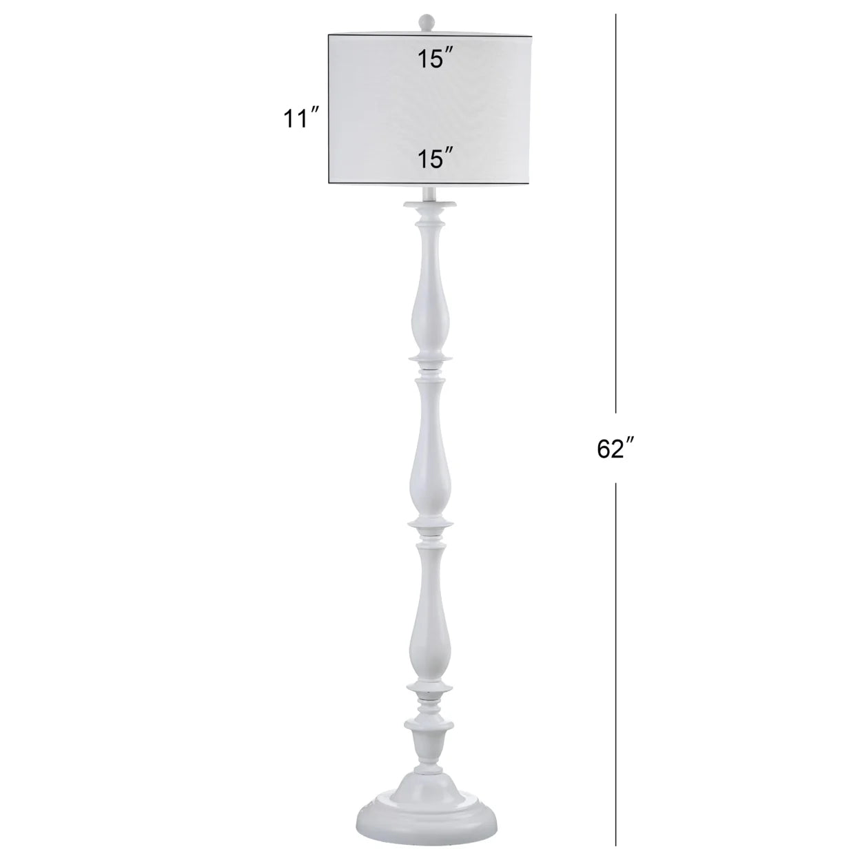 SAFAVIEH Bessie 62 in. H Solid Classic Candlestick Floor Lamp
